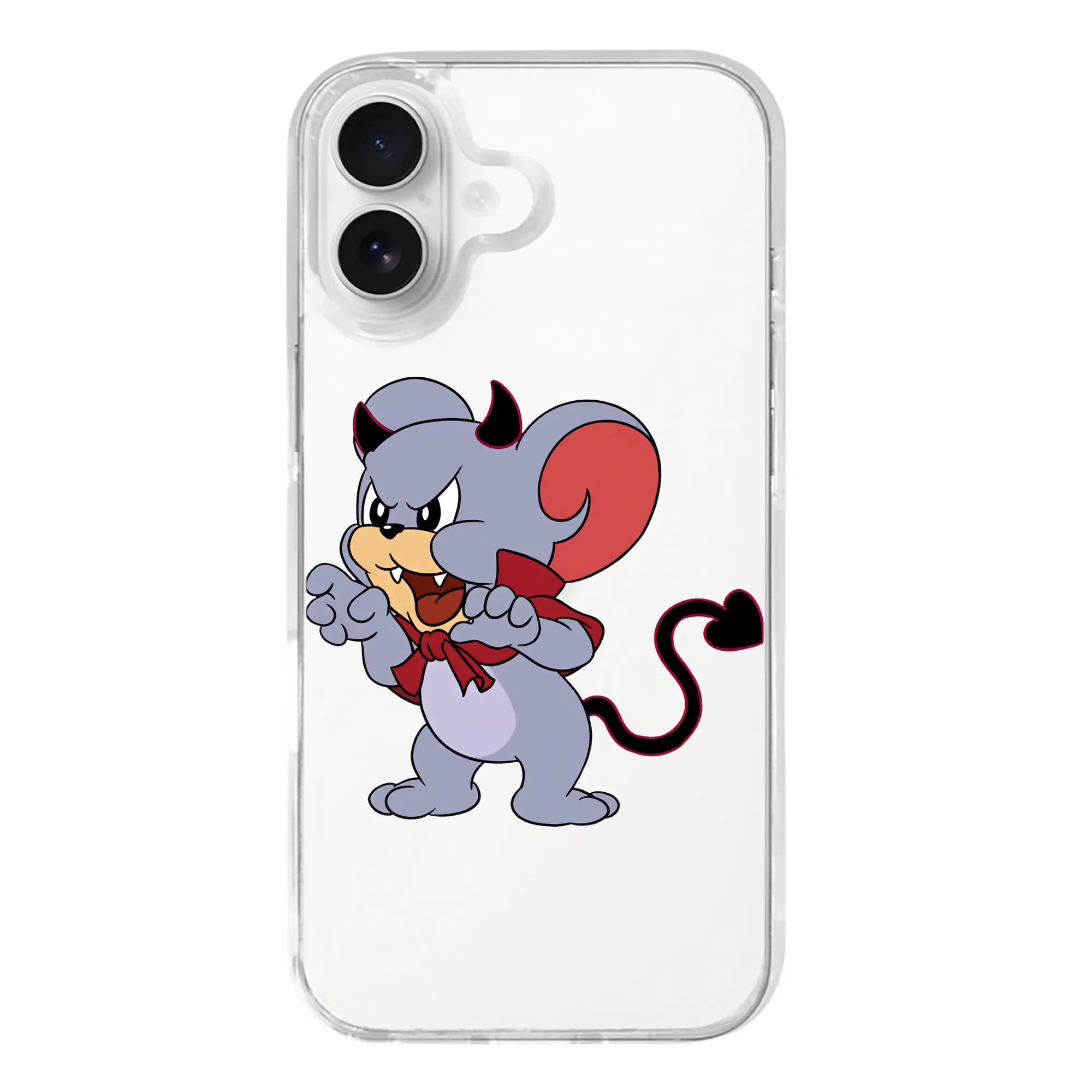 トムとジェリー グッズ タフィー - iPhone 17シリーズ 透明スマホケース – 薄型・耐衝撃・精密フィット保護カバー